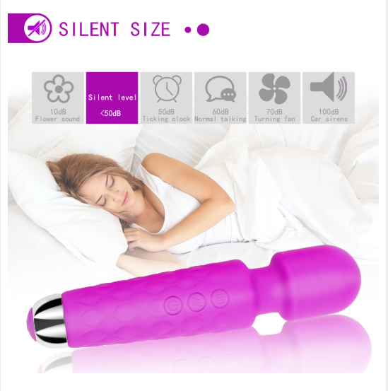 SEXTOYS Vibromasseur De Stimulateur De Clitoris à Vitesse Réglable AV Magic Wand -20 Mode- Noir